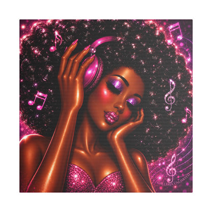 Soul in Stereo | The Vibe, Satin Stretched Canvas