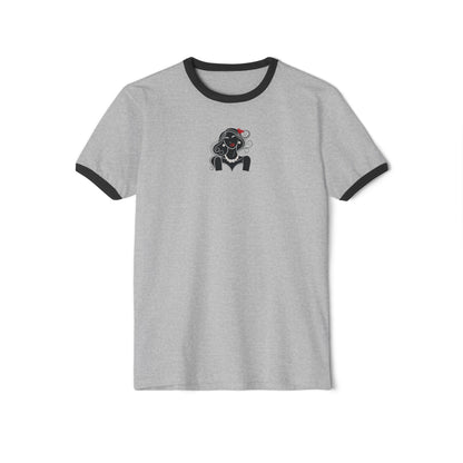 Pearls & Curls1| Ruby Lips Ringer Tee (heather grey or white)