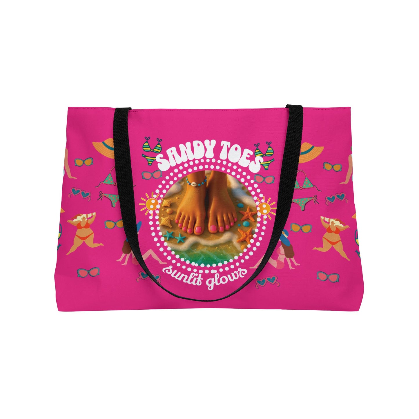 Sandy Toes | Weekender Tote Bag - Passionfruit2 (two sides)