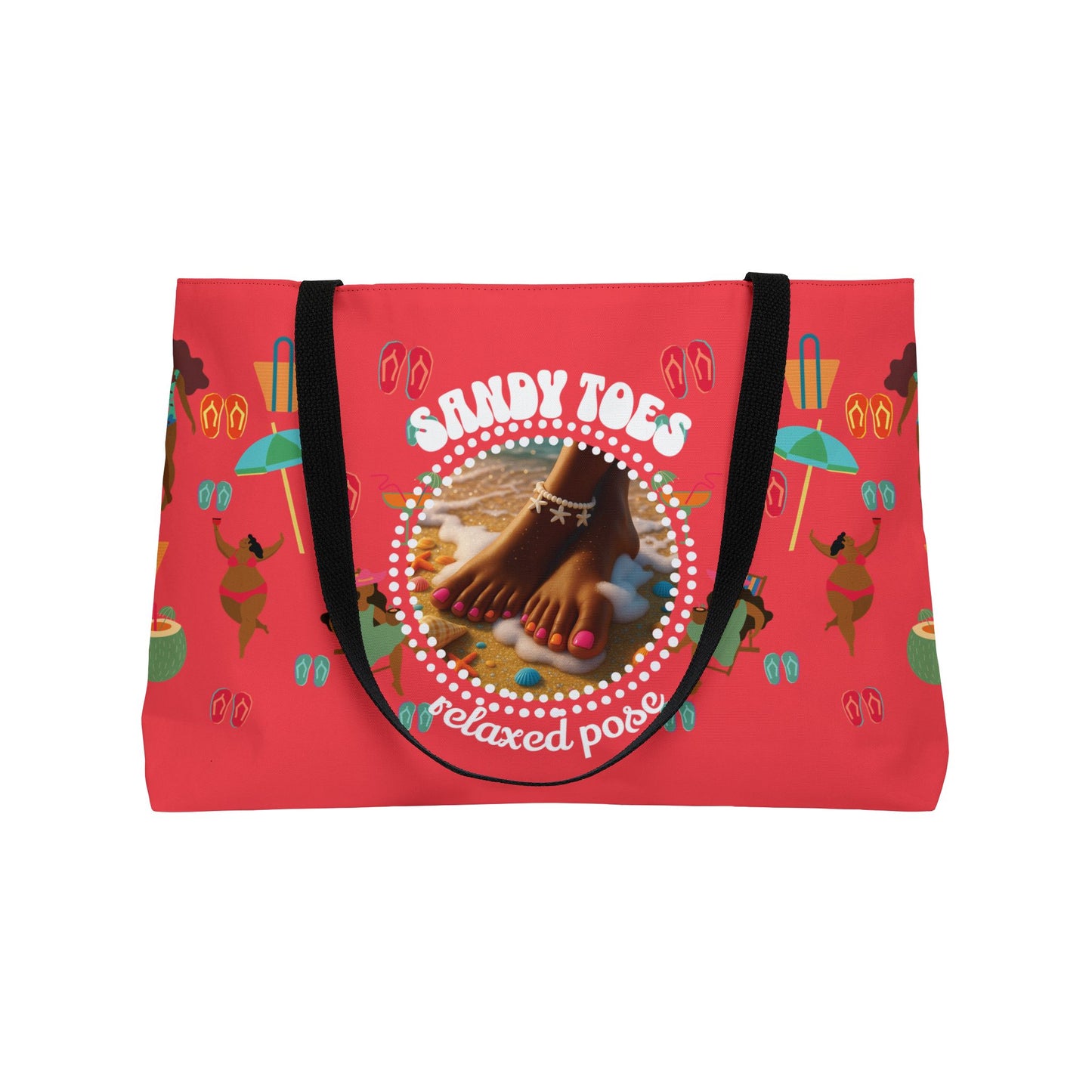 Sandy Toes | Weekender Tote Bag - Melon1 (two sides)