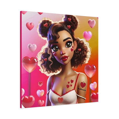 Heartbreaker 2 | Watermelon Matte Canvas Print