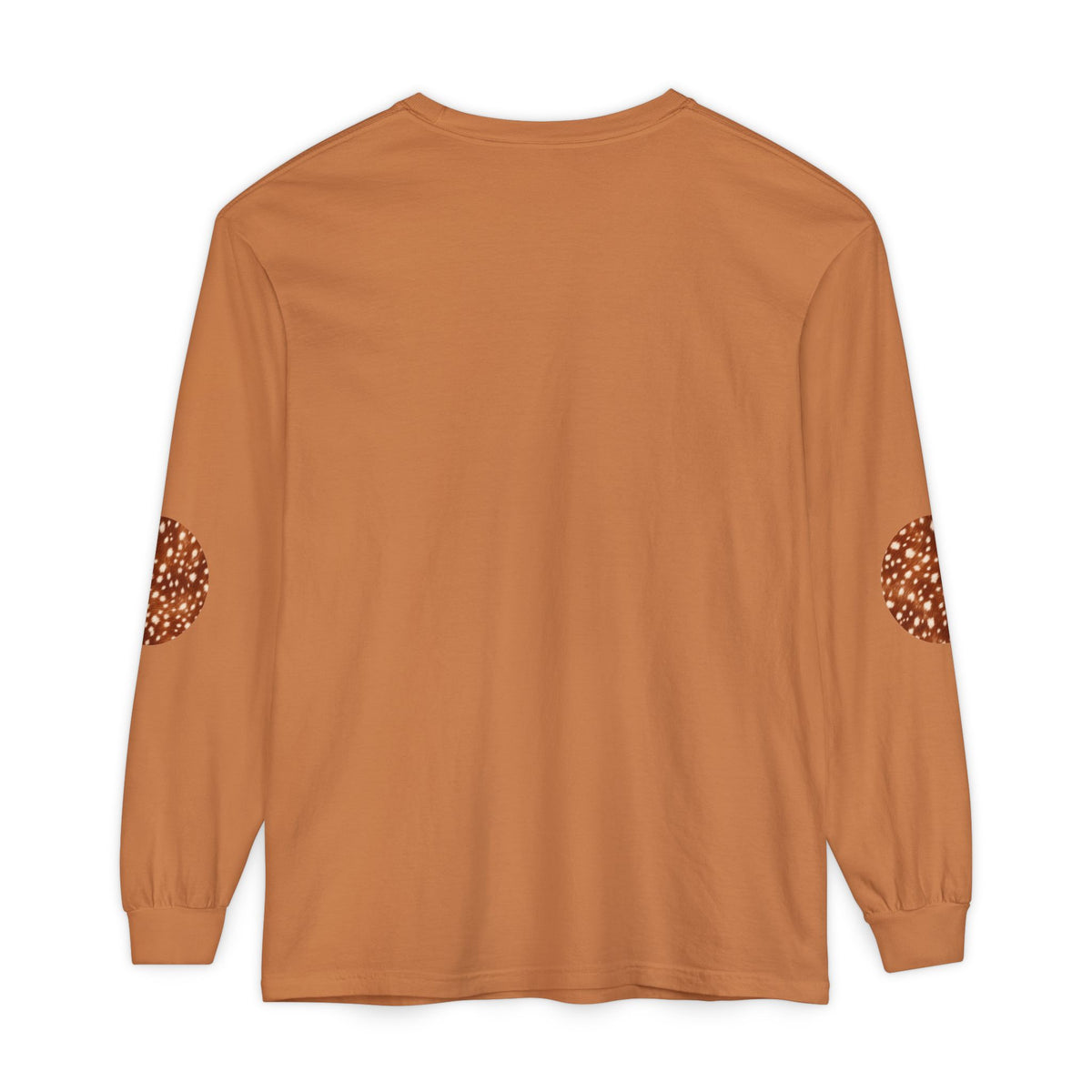 Deer | Fawn Spotted Circle Patch Long Sleeve Tee (Elbow Accents), multiple colors