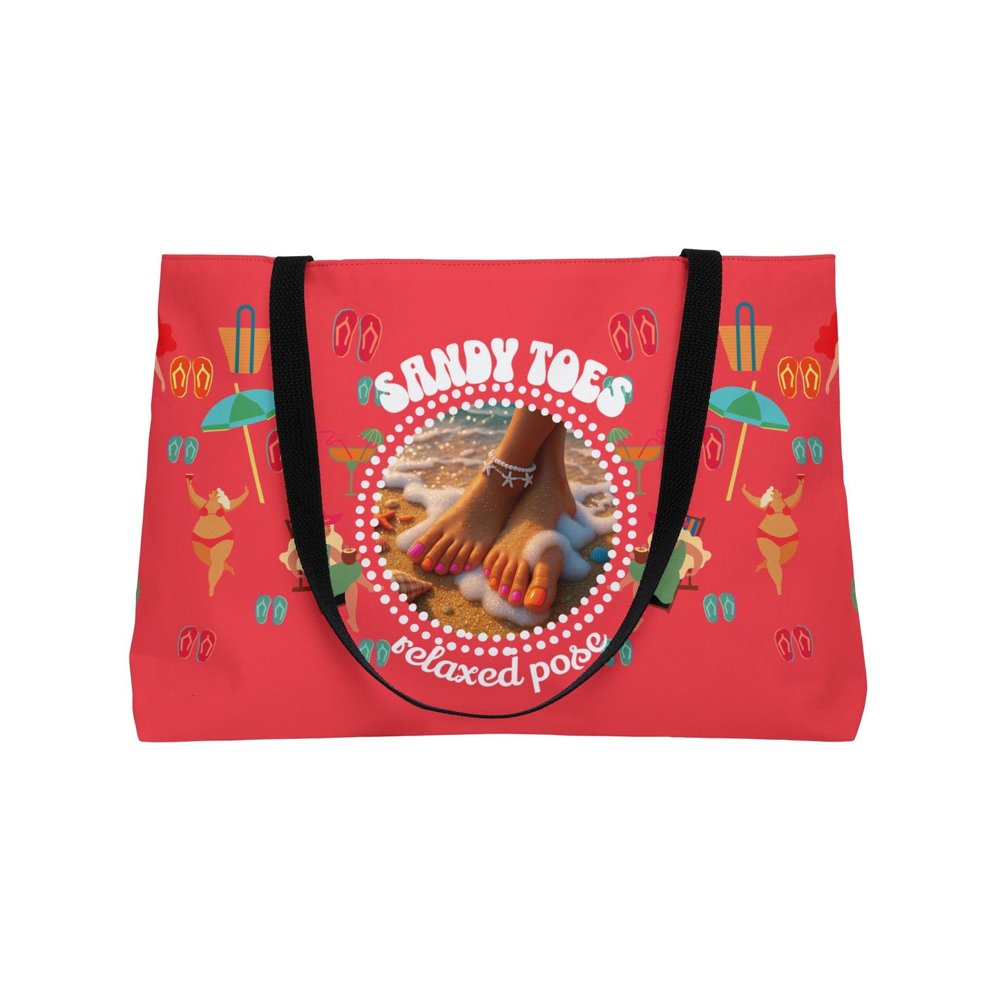 Sandy Toes | Weekender Tote Bag - Melon2 (two sides)