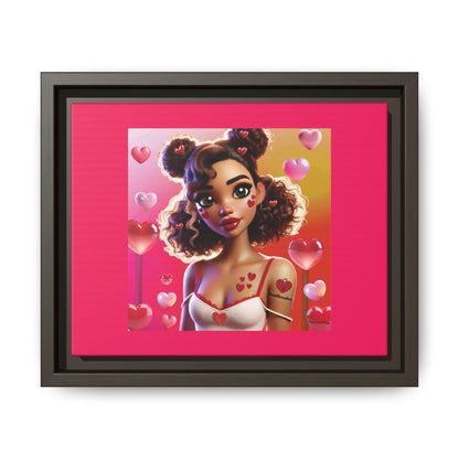 Heartbreaker 2 | Watermelon - Canvas Print, framed matte (multiple sizes/multiple frame colors)