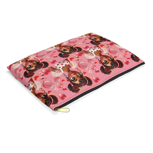 Heartbreaker Girl | Bubblegum - Zipper Accessory Pouch (small/large)