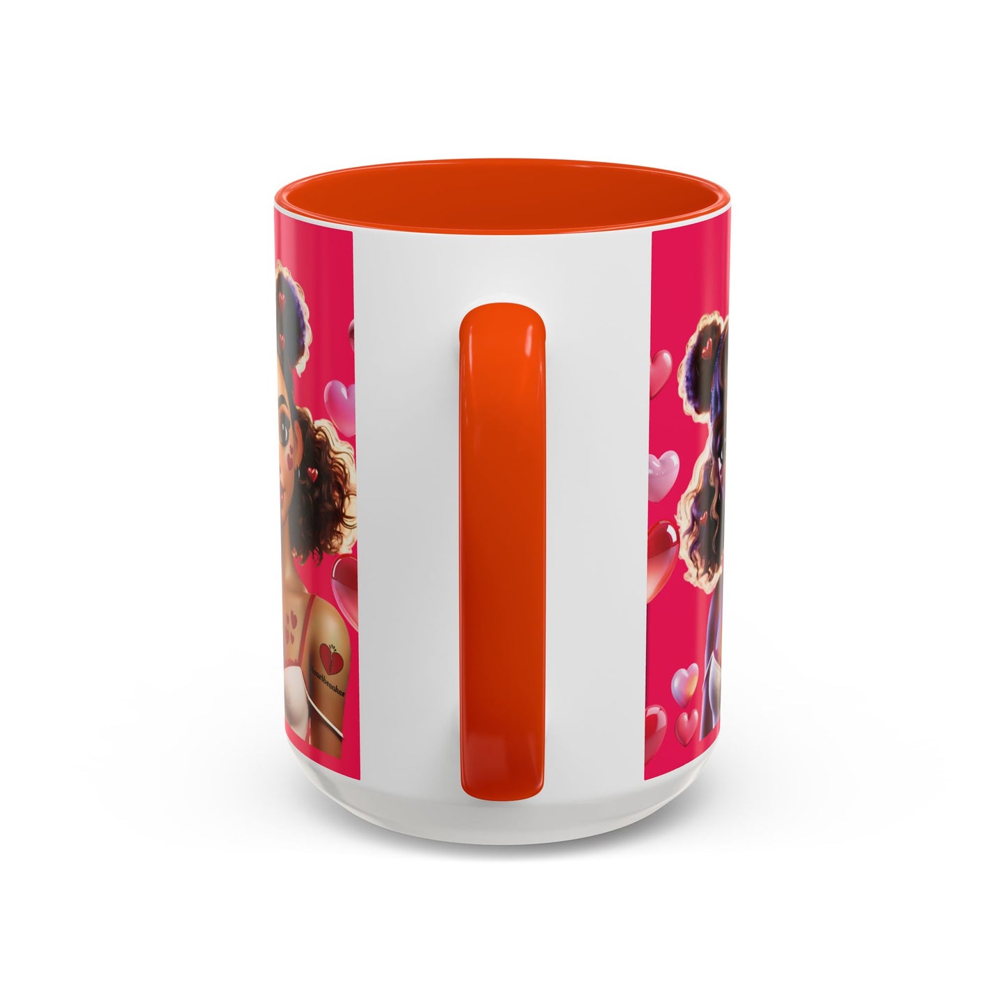 Heartbreaker 2 | Watermelon - Coffee Mug, two-tone, 15 oz (multiple handle colors)