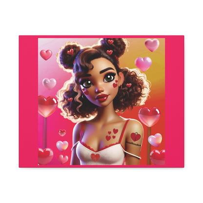 Heartbreaker 2 | Watermelon Matte Canvas Print