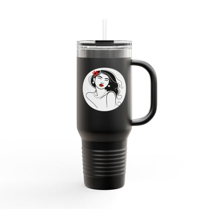 Pearls & Curls 3 | Insulated Travel Mug, 40oz (multiple colors) | Insulated Travel Mug (40oz)