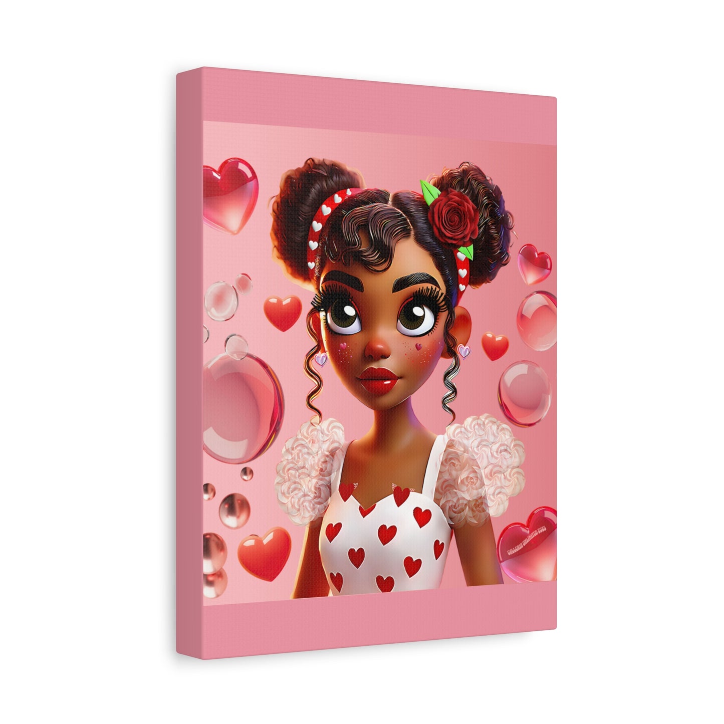 Heartbreaker Girl | Bubblegum - Canvas Print, matte (multiple sizes)