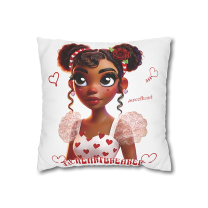 Heartbreaker Girl | Marshmallow - Pillowcase, square (multiple sizes)