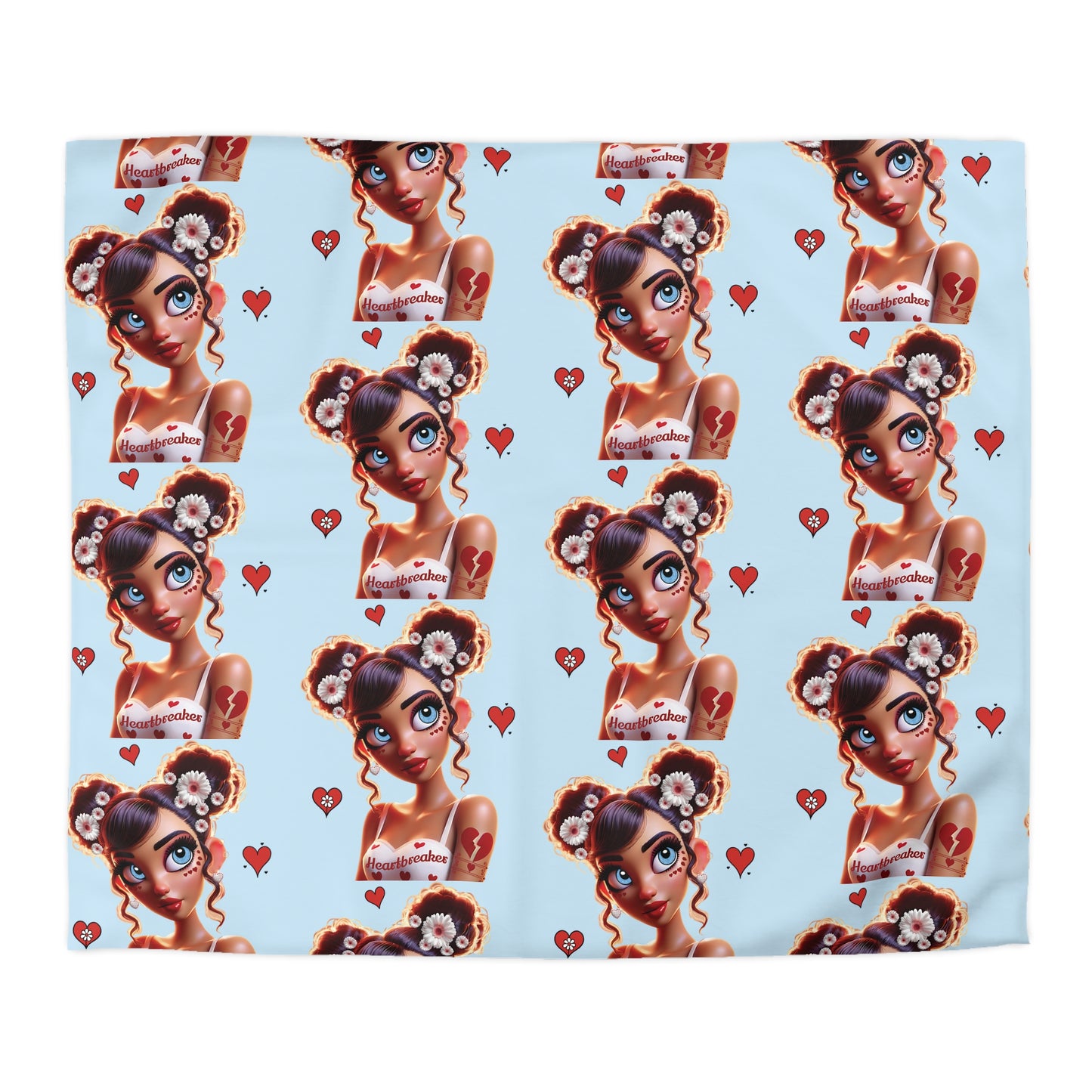Heartbreaker 1 | Blueberry - Duvet, quilted (multiple sizes)