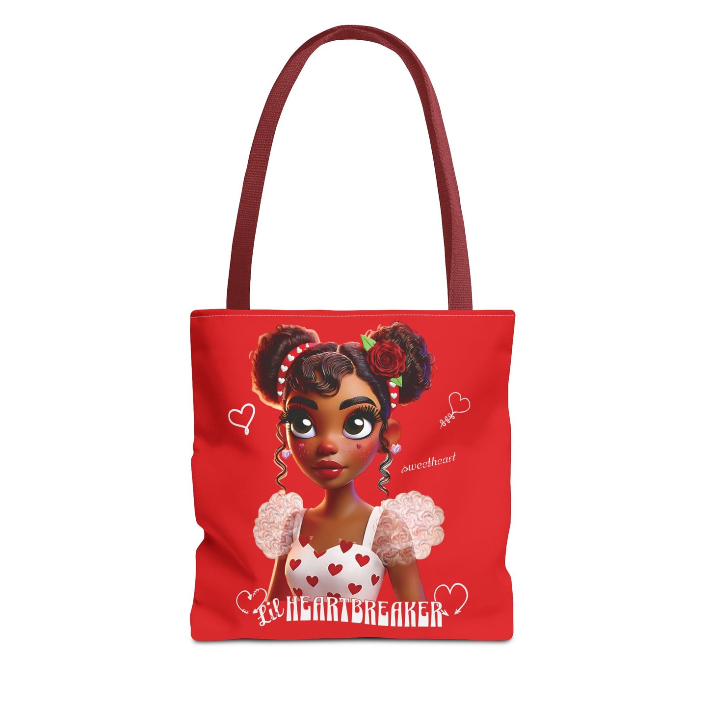 Heartbreaker Girl | Apple - Tote Bag, two-toned (multiple sizes/handle colors)