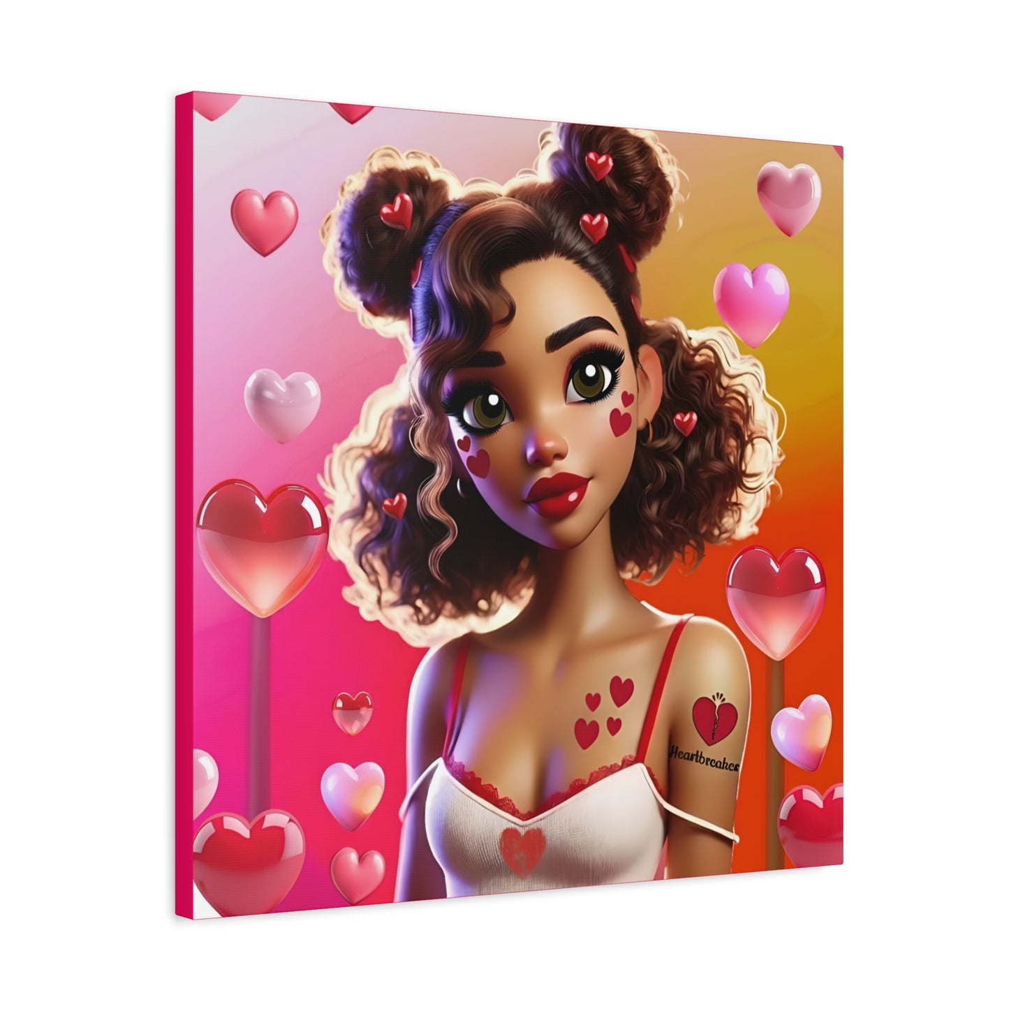 Heartbreaker 2 | Watermelon Matte Canvas Print