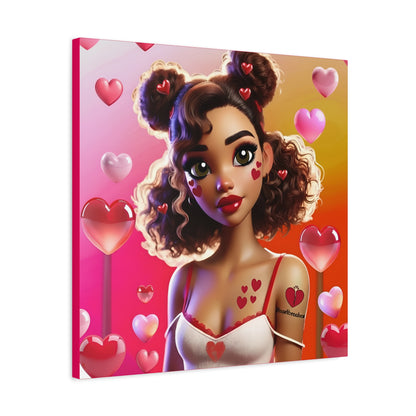 Heartbreaker 2 | Watermelon Matte Canvas Print