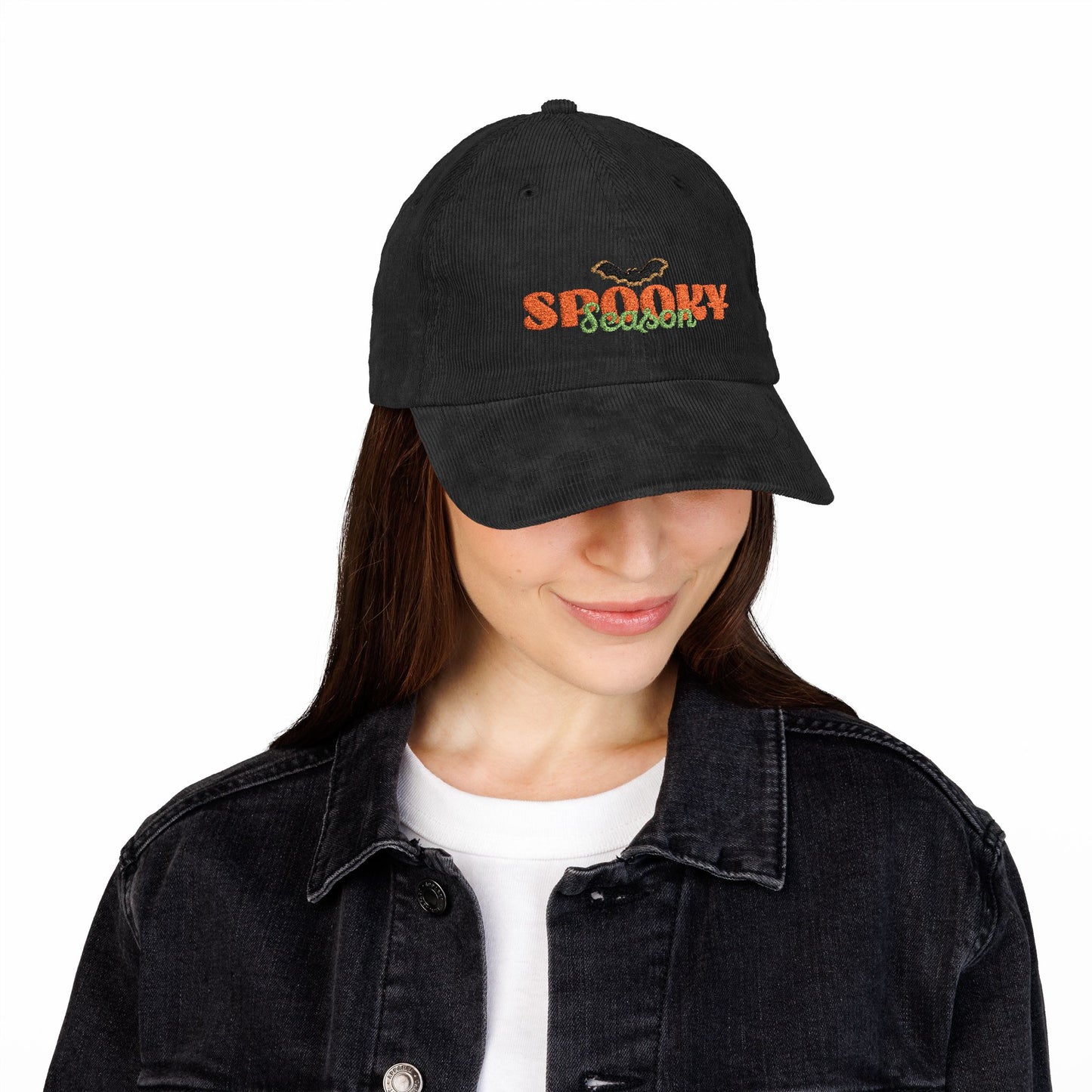 The Spooky Edit3 - Spooky Season Embroidered Corduroy Cap (multiple colors)