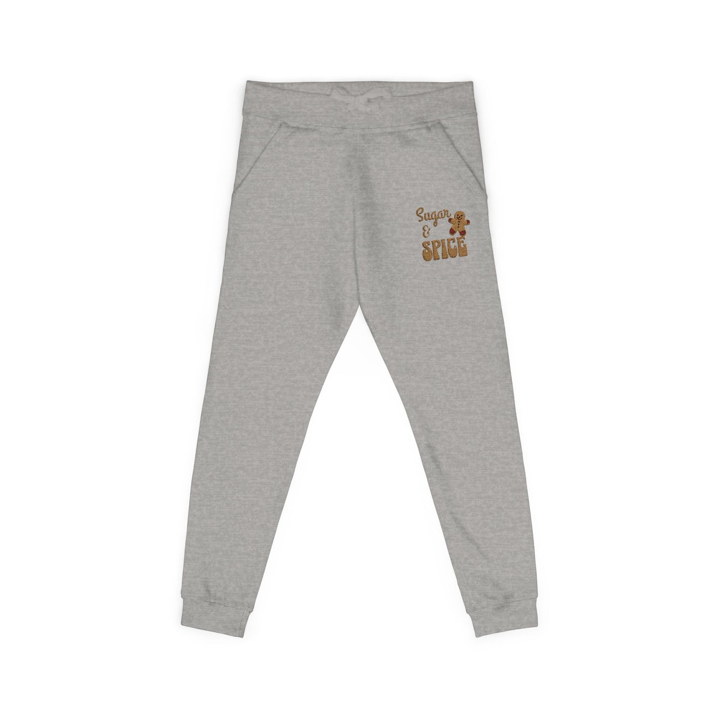 The Cozy Edit2 | Embroidered "Sugar & Spice" Fleece Lounge Joggers (multiple colors)