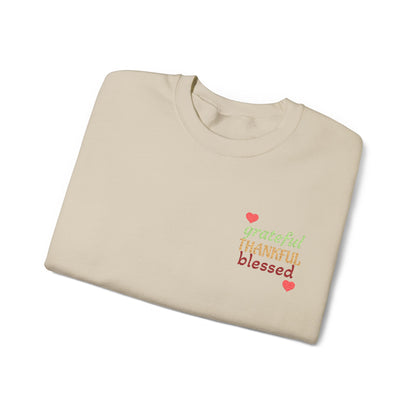 Harvest Haze | Grateful, THANKFUL, Blessed Fall Crewneck Sweatshirt (multiple colors)