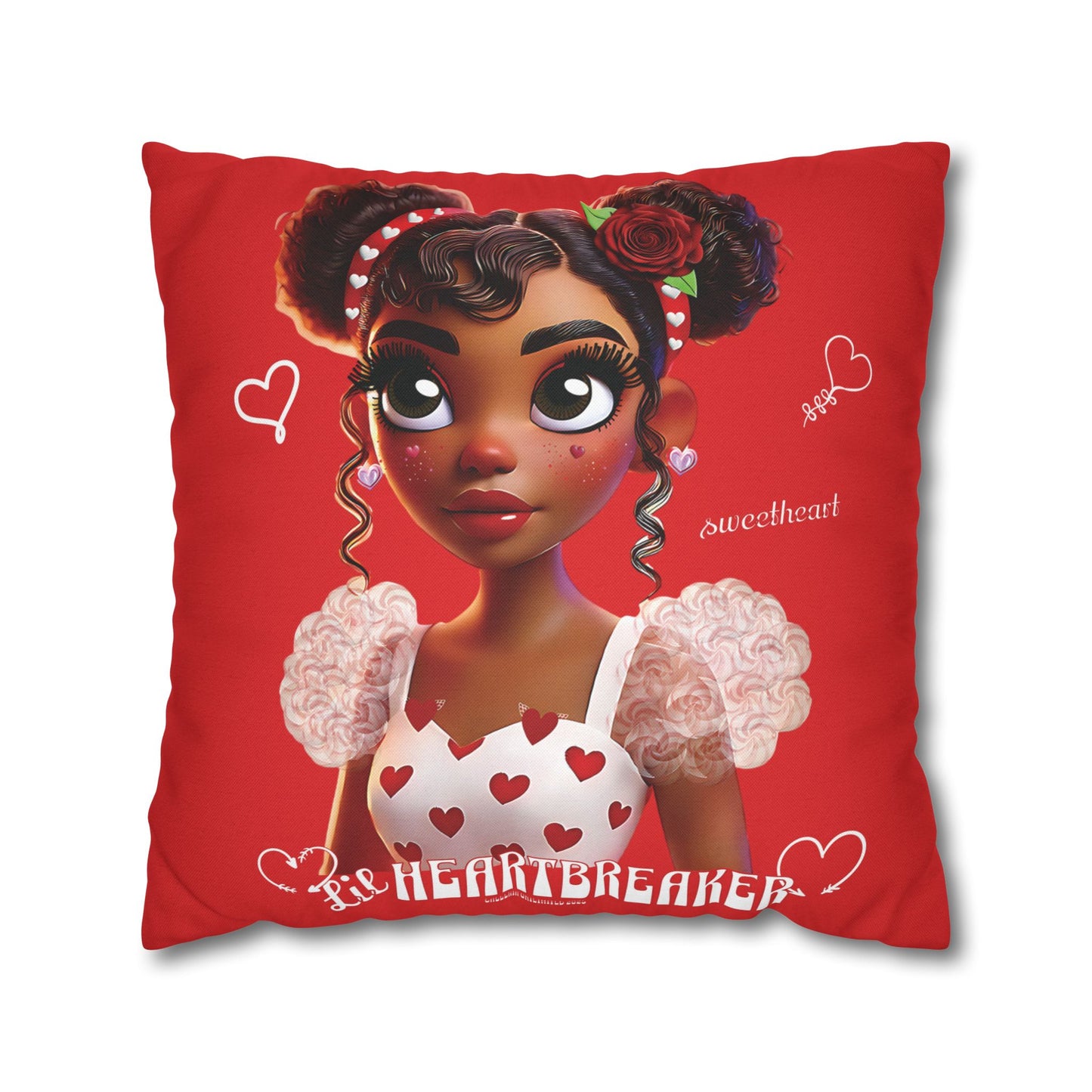 Heartbreaker Girl | Apple - Pillowcase, square (multiple sizes)