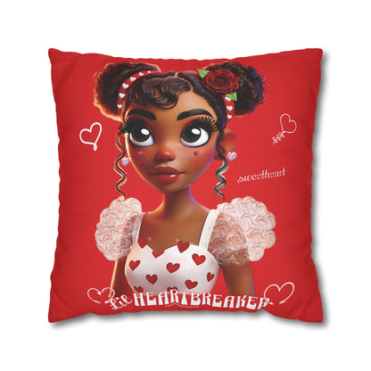 Heartbreaker Girl | Apple - Pillowcase, square (multiple sizes)