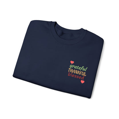 Harvest Haze | Grateful, THANKFUL, Blessed Fall Crewneck Sweatshirt (multiple colors)