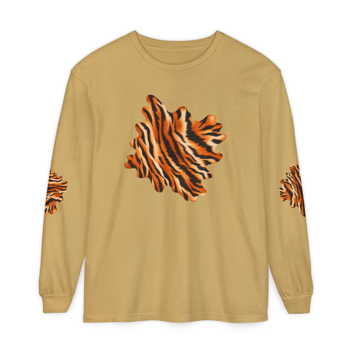 Tiger | Tiger Stripe Patch Long Sleeve T-Shirt (multiple colors)