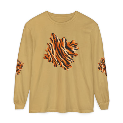 Tiger | Tiger Stripe Patch Long Sleeve T-Shirt (multiple colors)
