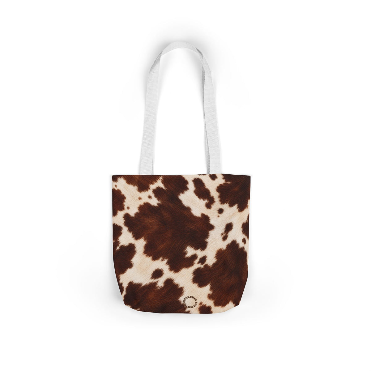 Cow | Brown & Cream Cowhide Canvas Tote Bag (3 sizes)