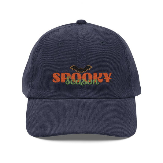The Spooky Edit3 - Spooky Season Embroidered Corduroy Cap (multiple colors)
