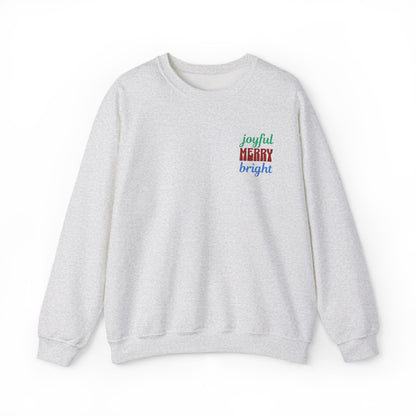 The Joyful Edit2| Merry & Bright Embroidered Sweatshirt (multiple colors)