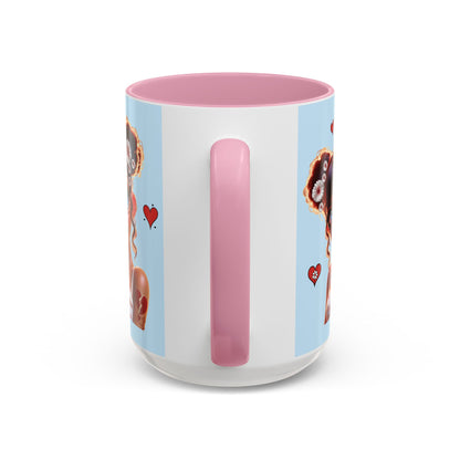 Heartbreaker 1 | Blueberry - Coffee Mug, two-tone, 15 oz (multiple handle colors)
