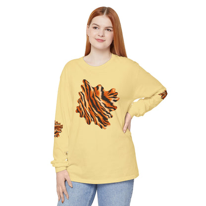 Tiger | Tiger Stripe Patch Long Sleeve T-Shirt (multiple colors)