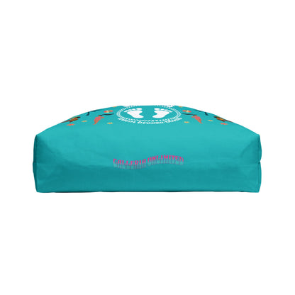 Sandy Toes | Seafoam Two-Sided Weekender Tote Bag (black girl)