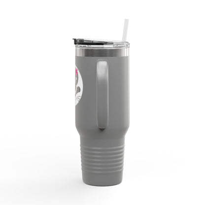 Pearls & Curls 6 | Insulated Travel Mug, 40oz (multiple colors) | Insulated Travel Mug (40oz)
