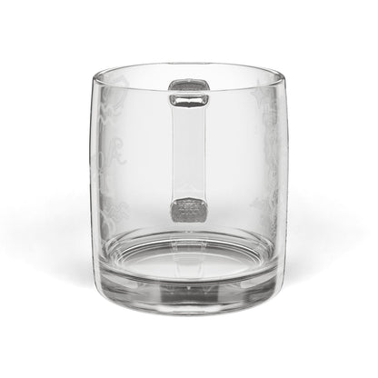 Aquarius | Engraved Glass Coffee Mug, 12.25 oz