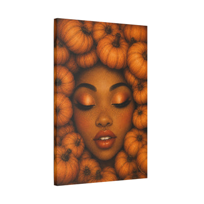 Harvest Muse5 | Autumn Reverie, Stretched Satin Canvas Wall Art