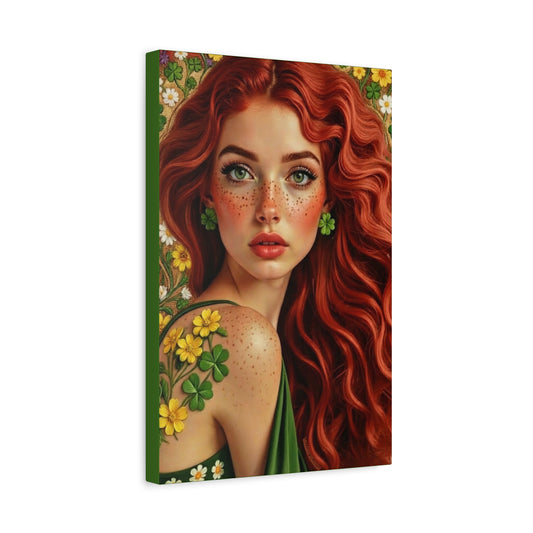 Clovers 4 | Shamrock Enchantress, Matte Canvas Print