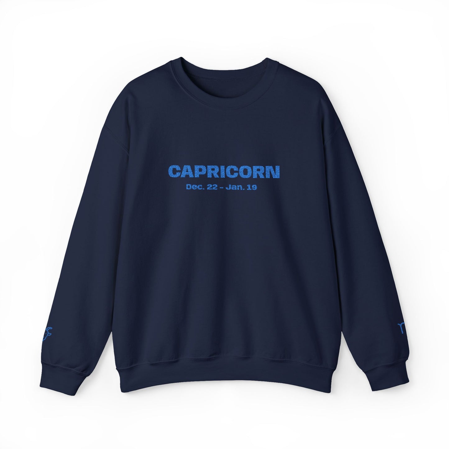 Capricorn | Embroidered Crewneck Sweatshirt (turquoise)