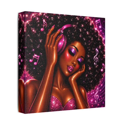 Soul in Stereo | The Vibe, Satin Stretched Canvas