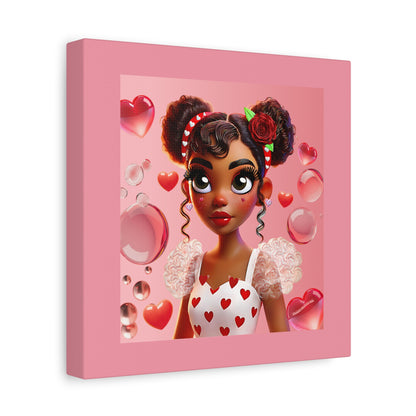 Heartbreaker Girl | Bubblegum - Canvas Print, matte (multiple sizes)