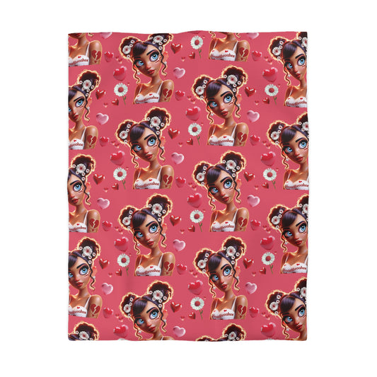 Heartbreaker 1 | Raspberry - Duvet, quilted (multiple sizes)