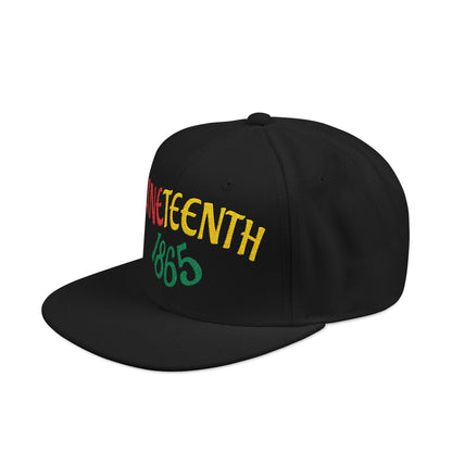 Juneteenth | Embroidered Snapback Hat (black or white)