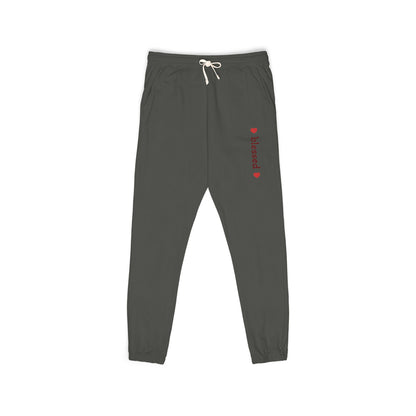 Harvest Haze 8 | 'Blessed' Vertical Red Script Joggers