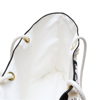 Pearls & Curls 4 | Black Double-Sided Weekender Bag