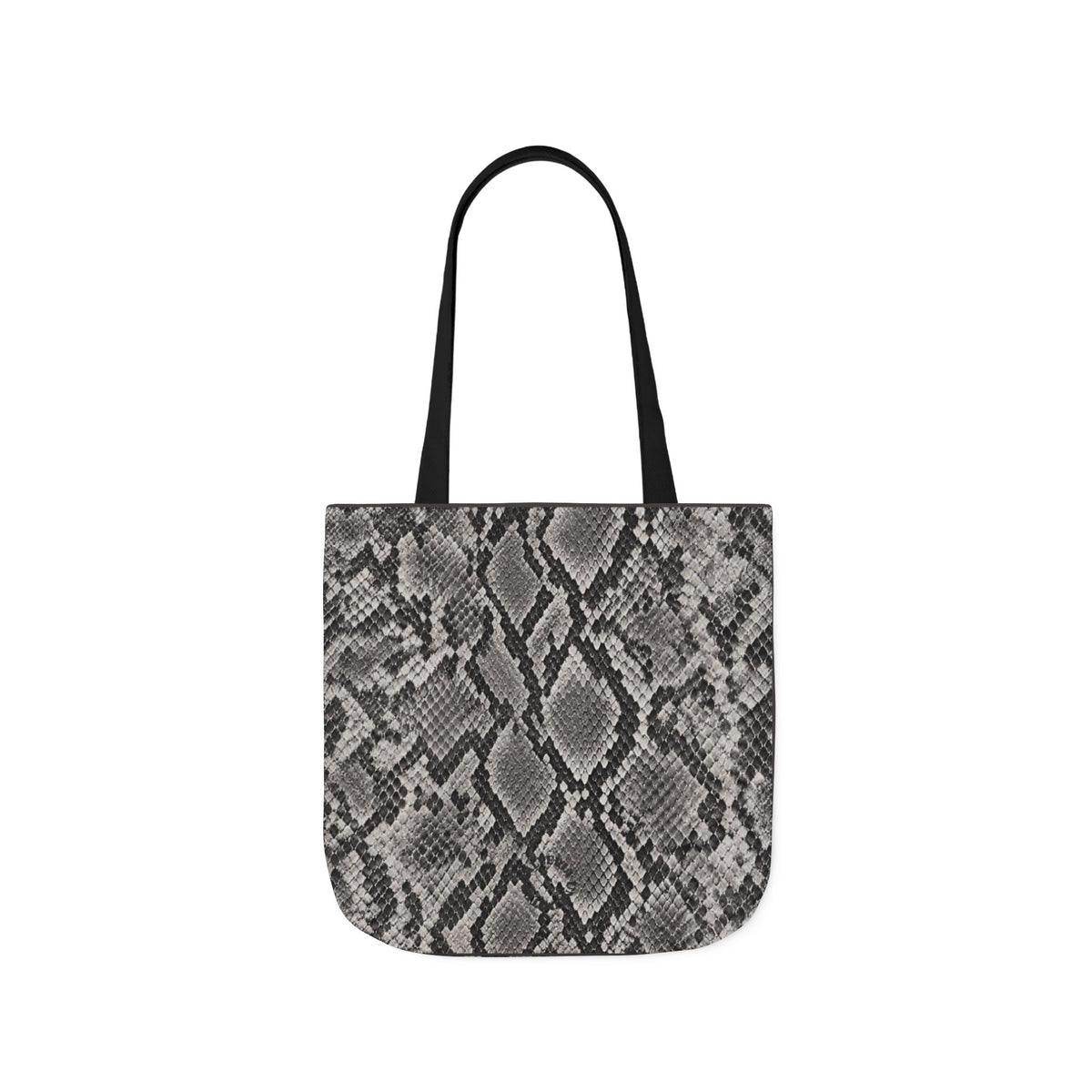Snake | Grey Snakeskin Pattern Canvas Tote Bag