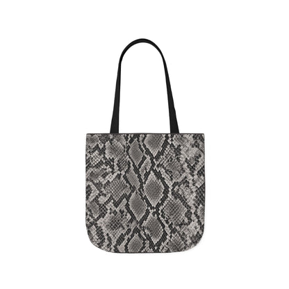 Snake | Grey Snakeskin Pattern Canvas Tote Bag