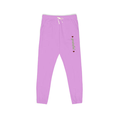 Harvest Haze 8 | Grateful' Vertical Green Script Joggers