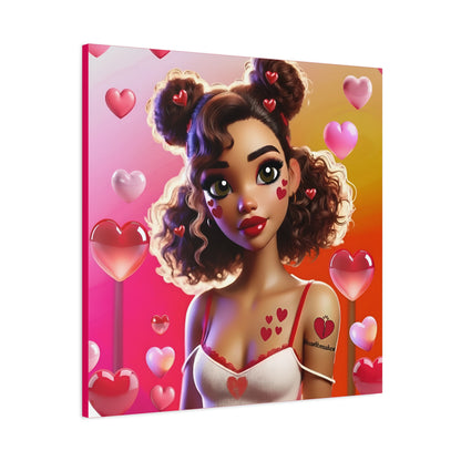 Heartbreaker 2 | Watermelon Matte Canvas Print
