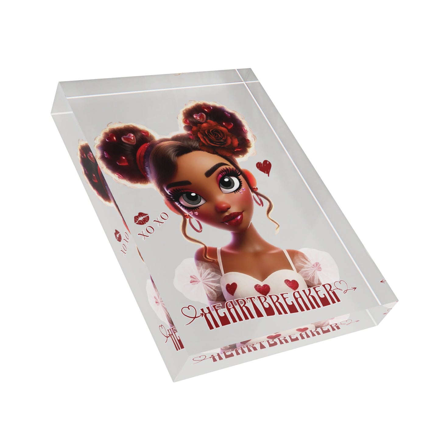 Heartbreaker 3 | Ice Gray Acrylic Image Block