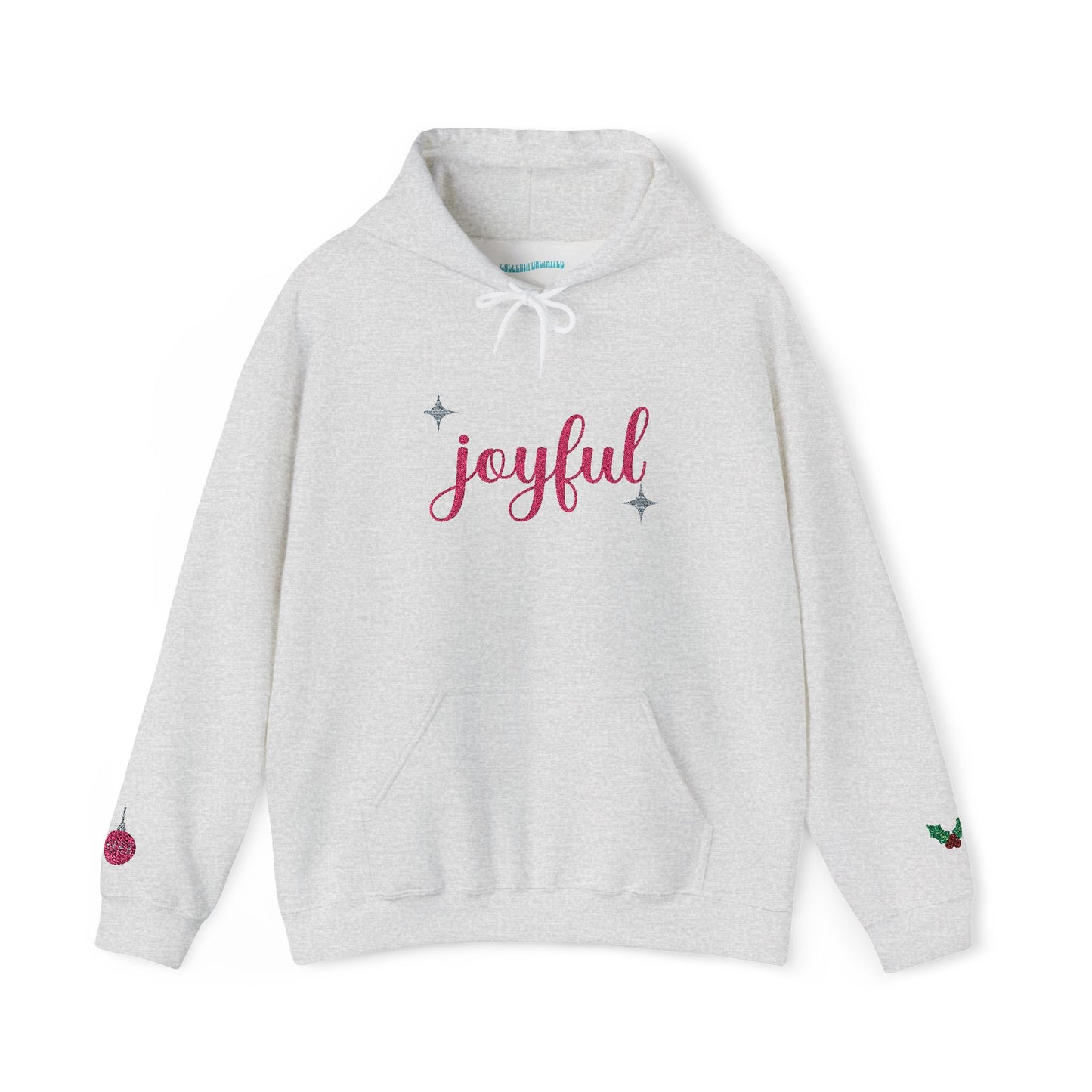 The Joyful Edit1 | Joyful Pink Embroidered Hoodie, PINK Palette (multiple colors)