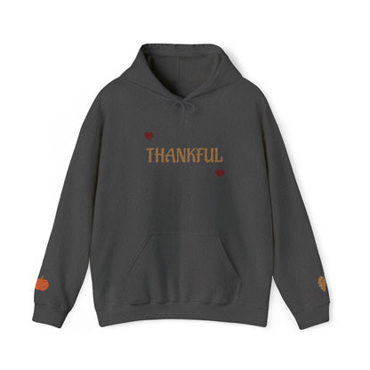 Autumn Harvest 3 | 'Thankful' Gold Embroidered Fall Hoodie (multiple colors)